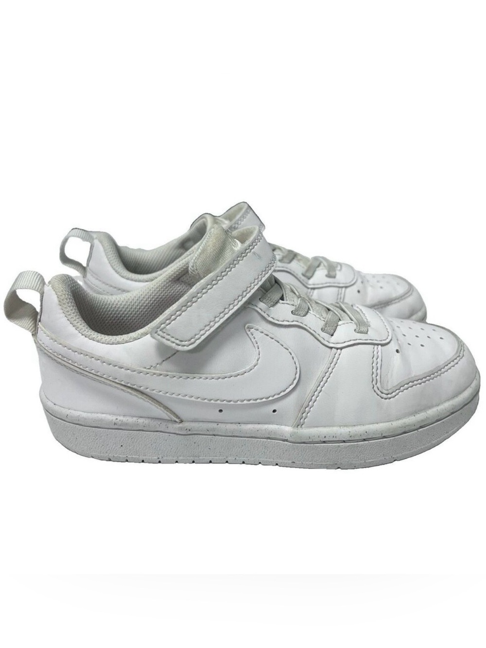 Nike Court Borough Low 2 White Synthetic Sneakers DV5457-106 Kids Size 1Y